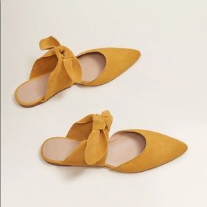Mango Blanca sandals Mustard yellow